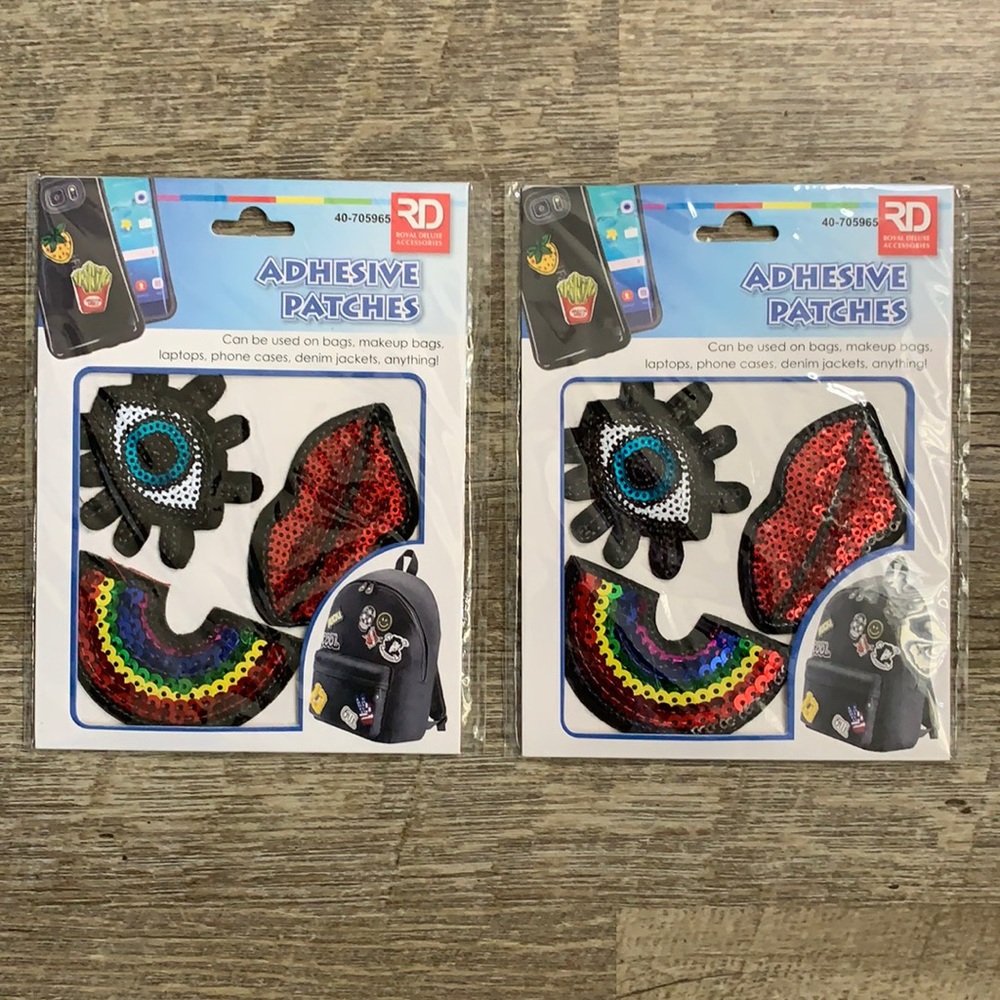 Fun Iron On Patches For Clothing (2) Pack